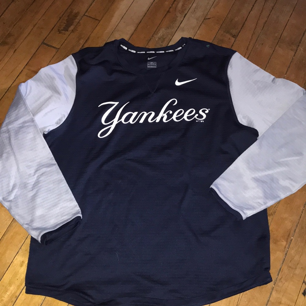 Nike MLB Yankees Navy and Gray Sweatshirt‎